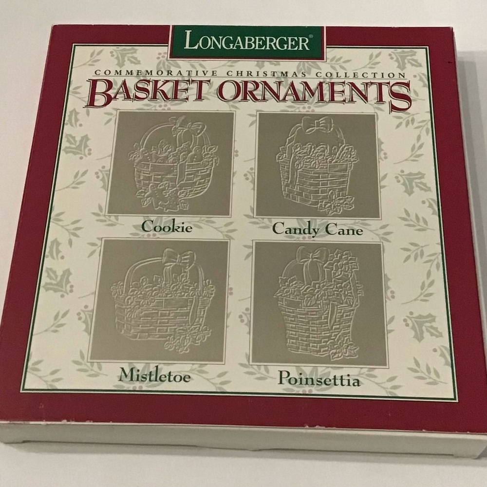 Longaberger Commemorative Basket Pewter Ornaments - 1995